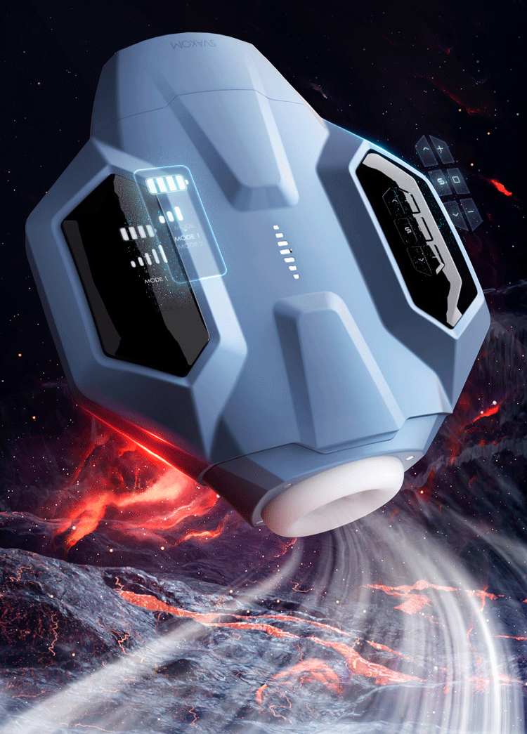 Galaxy Battleship Telescopic & Suction Heated Men's Masturbator