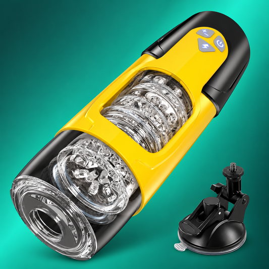 Cafatop Sex Toys for Men Male Masturbator - Automatic Masturbators Cup with 7 Thrusting &Rotating Modes for Penis Stimulation, Electric Pocket Pussy Stroker, Adult AI Sync Sex Toy Blowjob Sex Machine