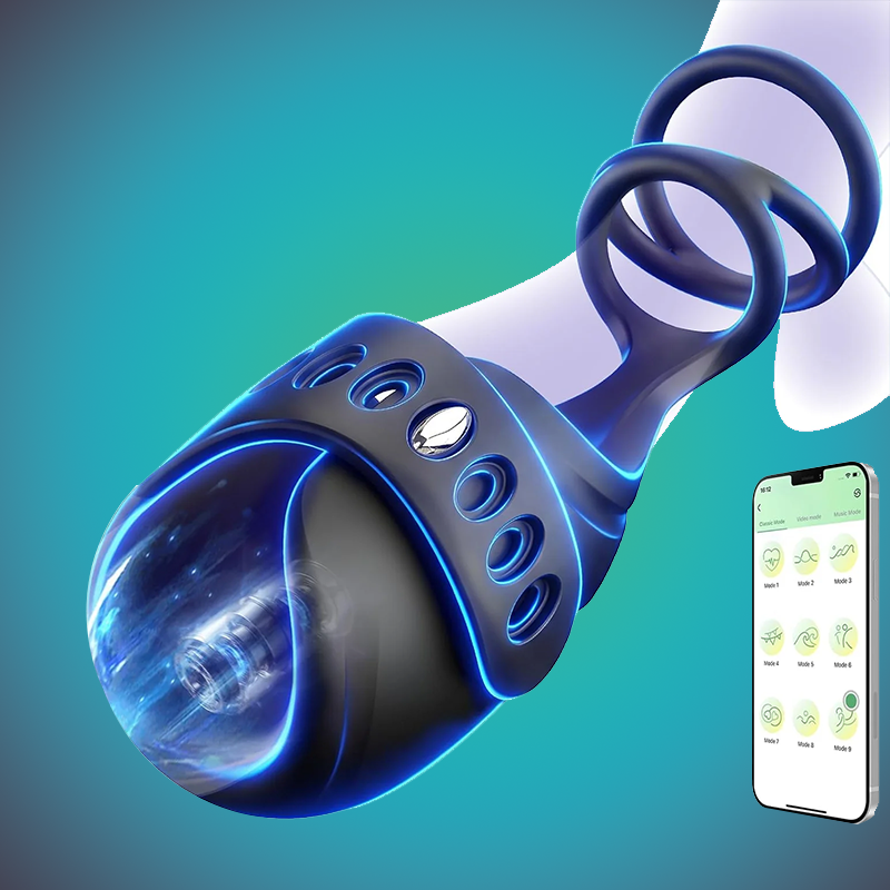 App-Controlled Wearable Male Vibrator Trainer – 9 Modes & Adjustable Fit