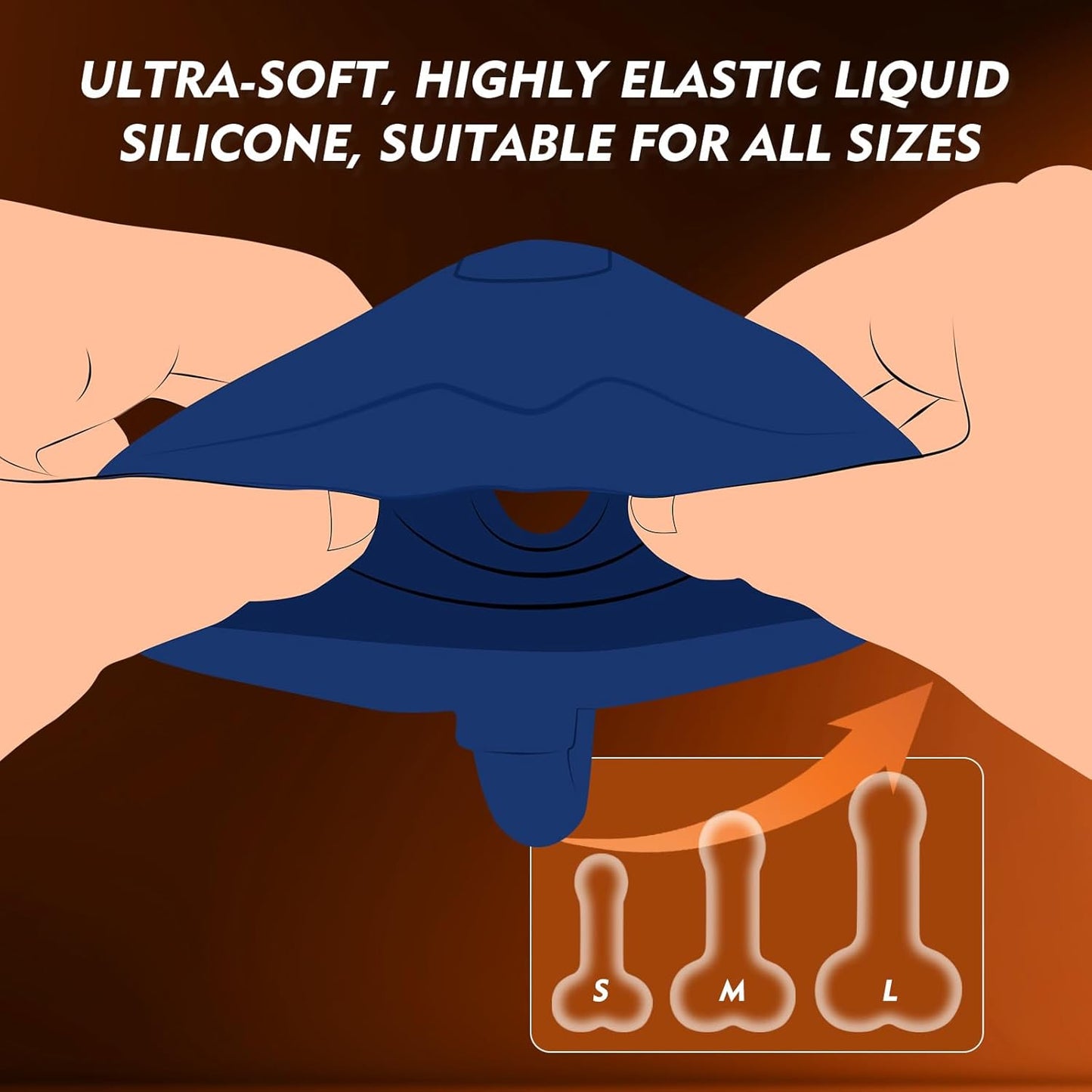 Penis Vibrator Male Masturbator with Detachable Butt Plug and Cock Ring, Hands Free Mens Vibrator Male Stroker for Penis Training, Vibrating Sex Toys for Men Penis Trainer with Small Anal Plug