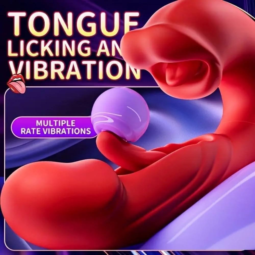 Xdragon Oronova Flapping Kissing Mouth Toy Flapers Sex Toy Twin Rose Thrusting G Spot Vibrator Massage Flapping Clit Vibrator - Kissing Mouth & Vibration