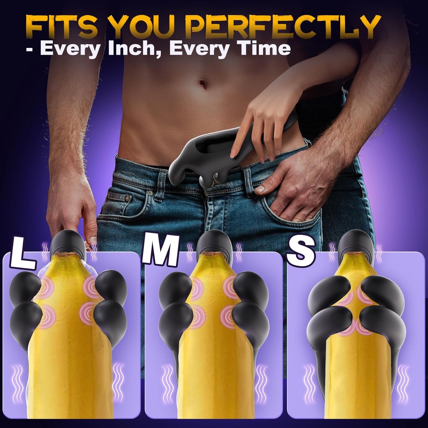 Male Sex Toys for Men Masturbators- baiwatt Tentacle Penis Vibrator Stroker with 10 Clamping & 10 Vibrating Modes for Prowerful Training Wrap, Male Masturbator Mens Adult Sex Toys for Gay Men Couples