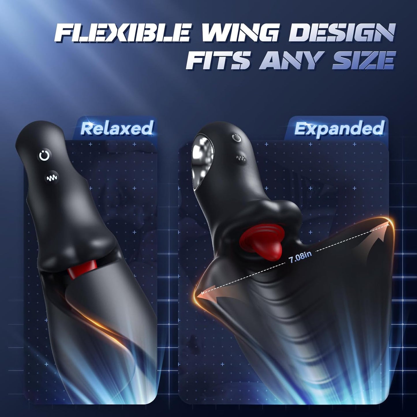 Male Sex Toys for Men Tongue Vibrator - EINSEO Male Masturbator AI Smart APP Control Pocket Pussy Stroker with 10 Licking & Vibrating Modes Penis Vibrator, Handheld Blowjob Adult Toys Massage Oils