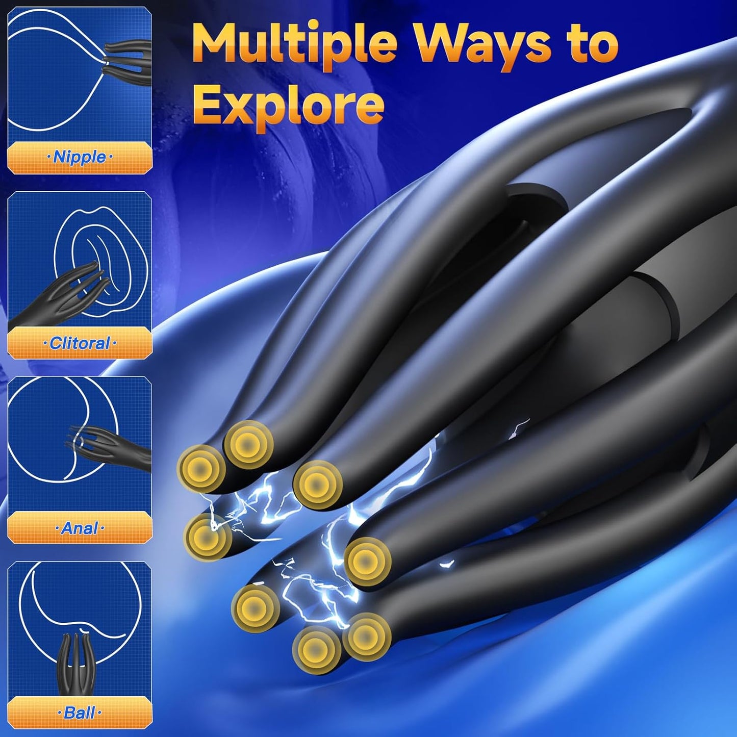 Male Masturbator Male Sex Toys for Men Adult Toys for Men with 10 Powerful Mens Penis Training Vibrator Stroker Sex Toy Masturbators Sex Machine 360° Tentacle Wrap Gay Adult Sex Toys & Games