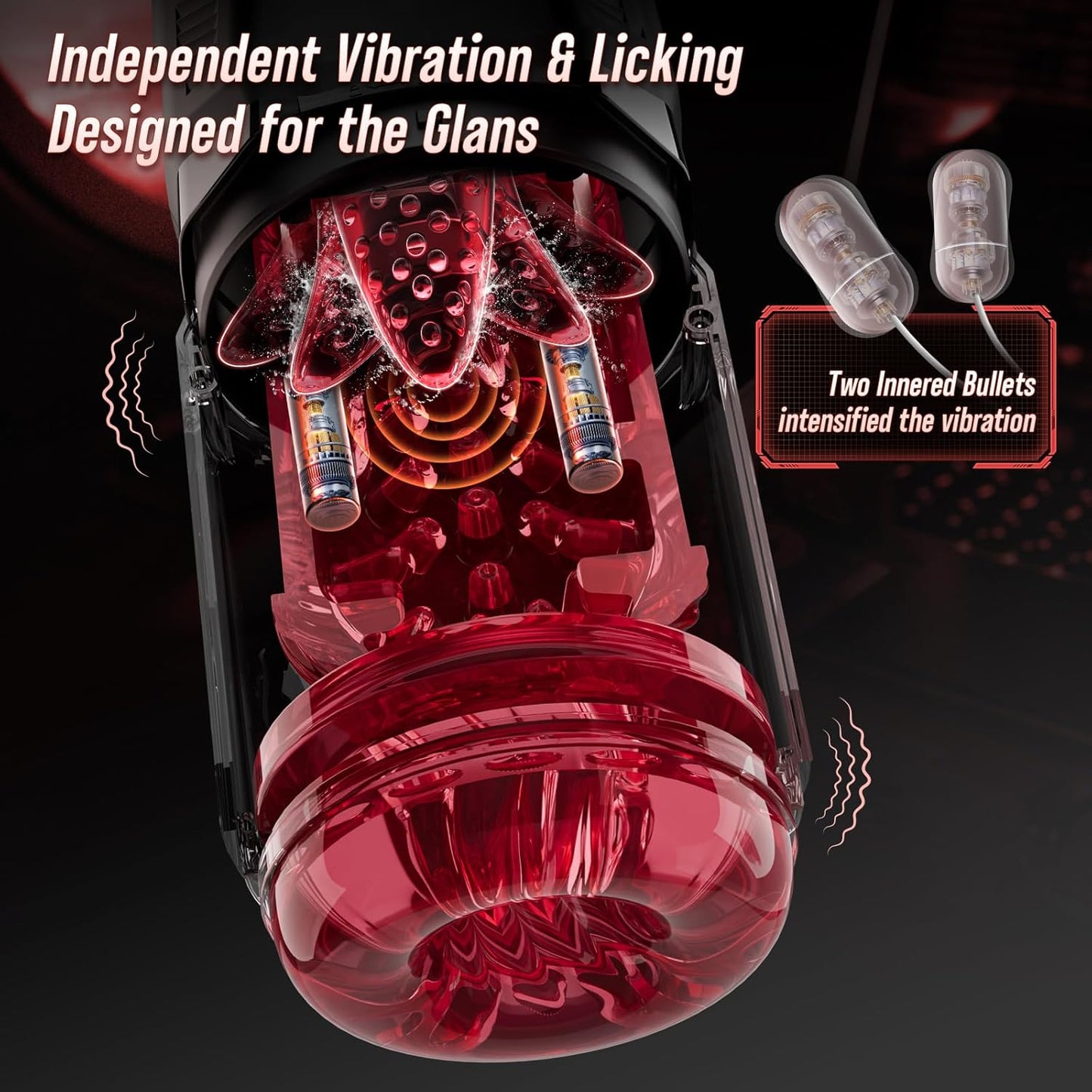 Male Sex Toys for Men - AI Sync Male Masturbator Stroker Adult Toys with 7 Thrusting & Rotating 7 Licking & Vibrating Modes, Hands-Free Sex Machine Pocket Pussy with One-Click Burst for Man