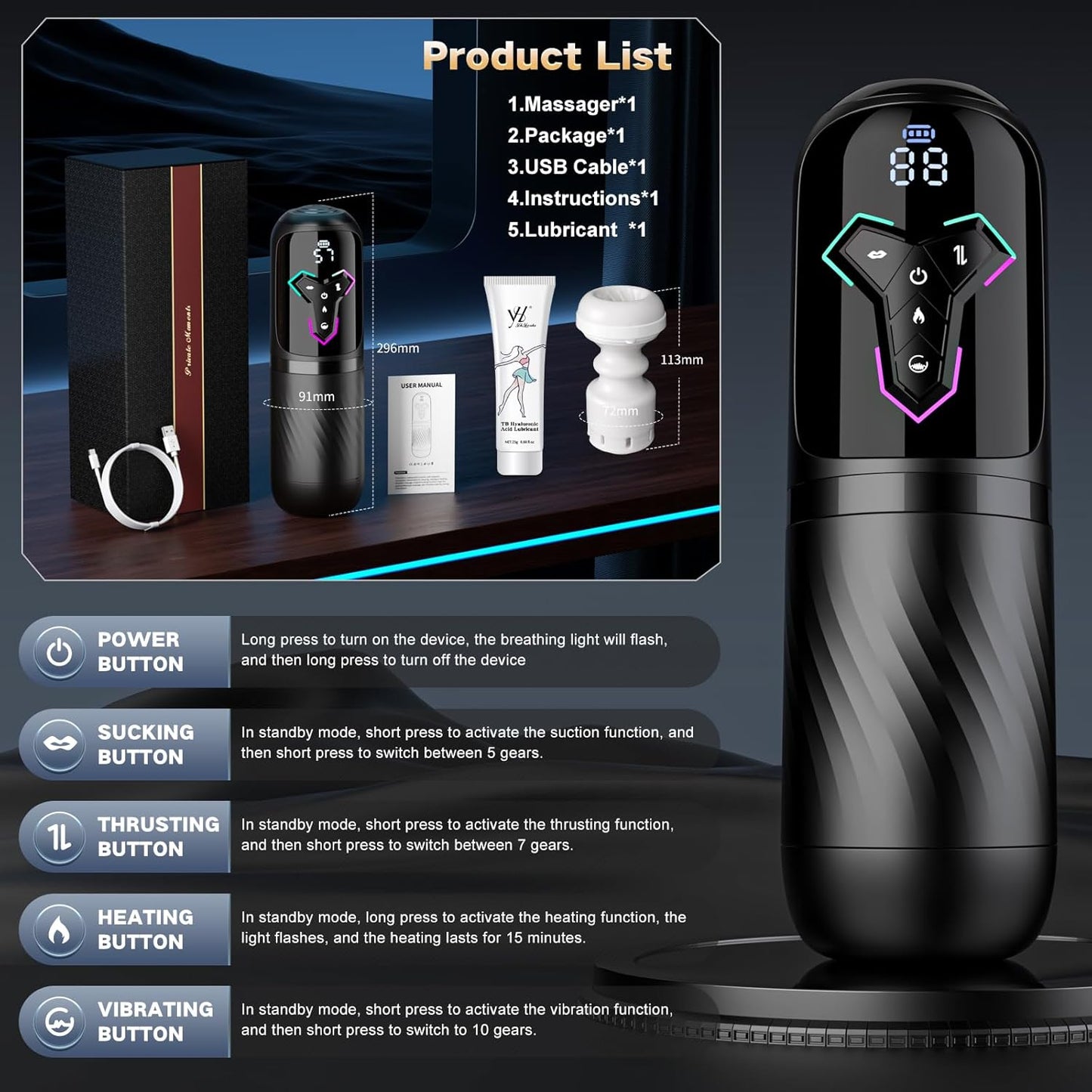 Automatic Male Masterburbatar Pocket Puzzy Silicone Body Machine Devices Suction Silent Mens Masterbuters