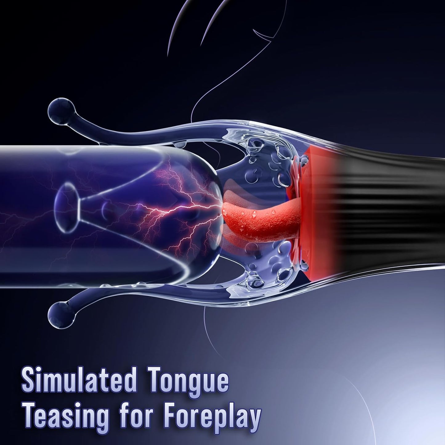 Male Sex Toy Penis Vibrator - EINSEO Male Masturbator Sex Toys for Men Stroker with 10 Licking & Vibrating for Glans Nipple 360° Wrapped Stimulation, Tentacle Vibrator Adult Toy S&M Floggers