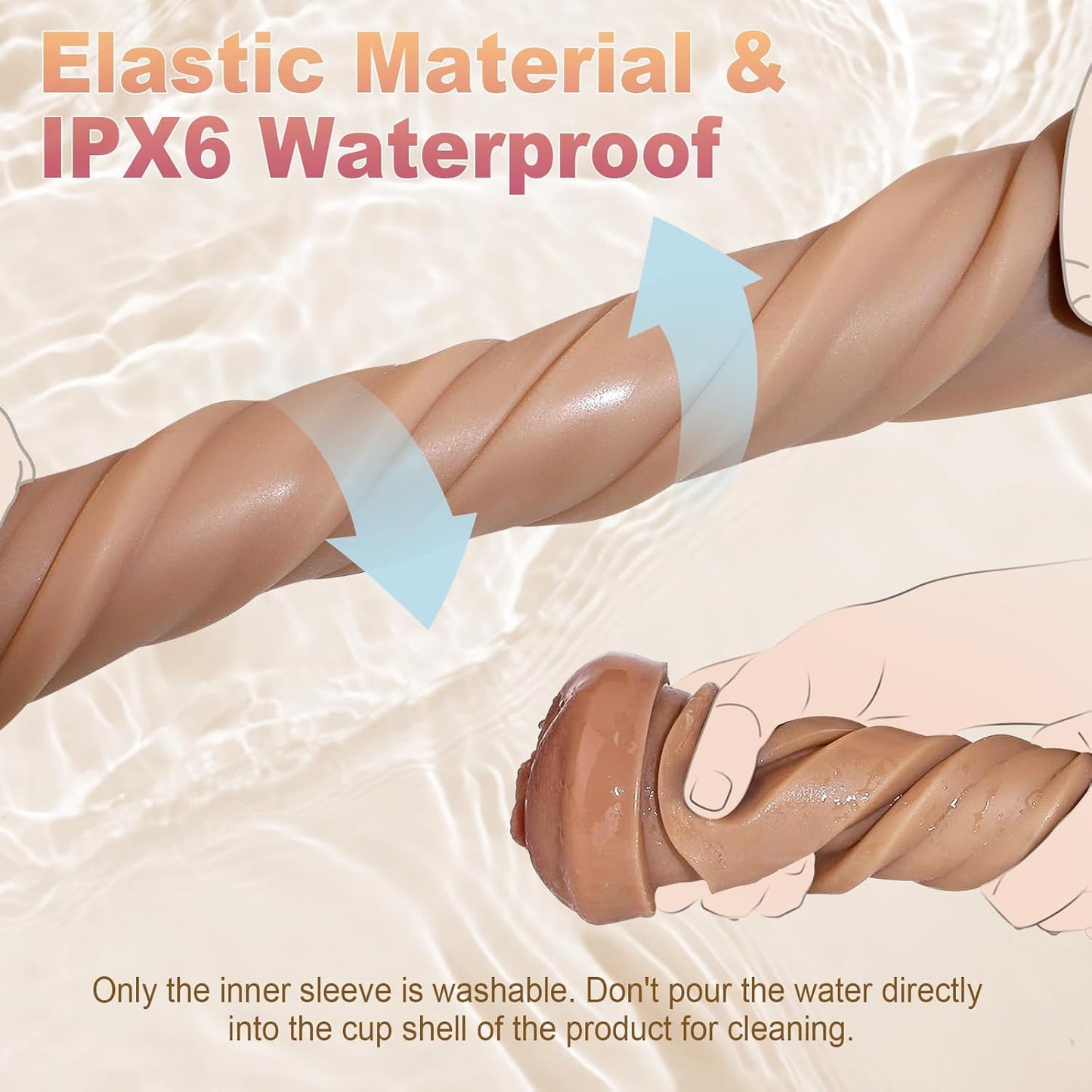 Vibrating Male Masturbator Sex Toys for Men, Male Sex Toys Realistic Textured Pocket Pussy Mens Stroker with 10 Vibration Mode, Hands-Free Blowjob Machine Masturbators for Penis Training &Men Pleasure