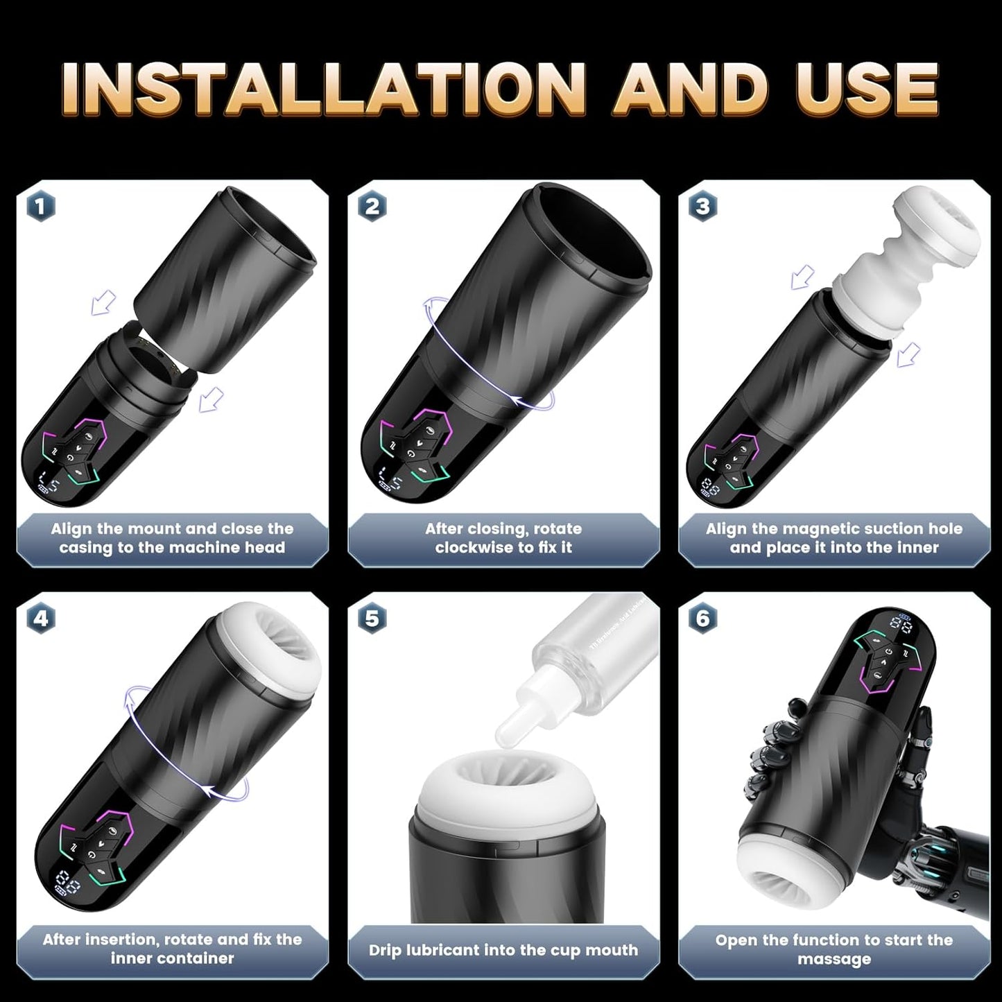 Automatic Male Masterburbatar Pocket Puzzy Silicone Body Machine Devices Suction Silent Mens Masterbuters