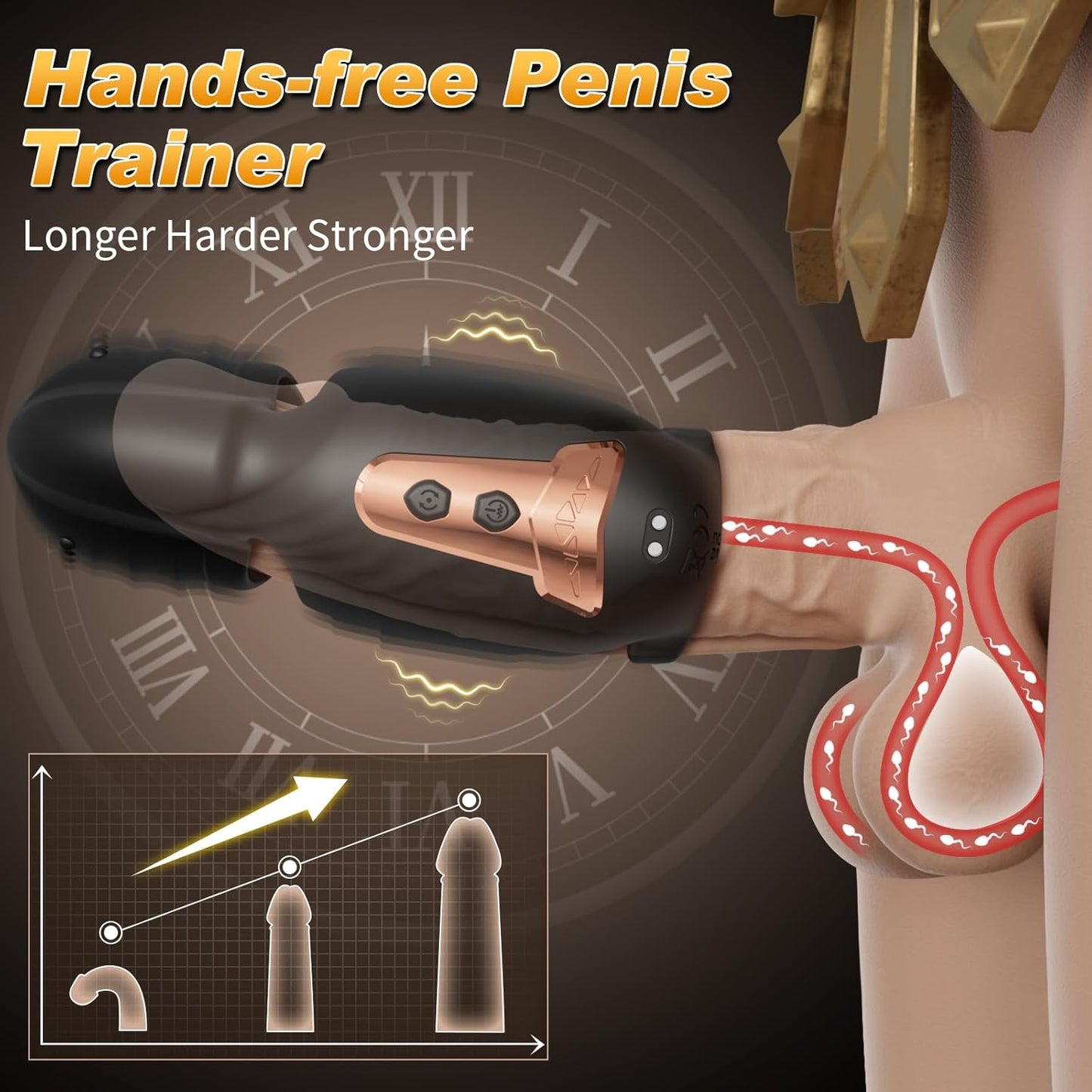 Male Sex Toy Penis Vibrator - Male Masturbator Adult Toys for Men Penis Trainer with 10 Vibrating & 360° Swing Glans Training, APP Control Mens Vibrator with Cock Ring Adult Sex Toys Games