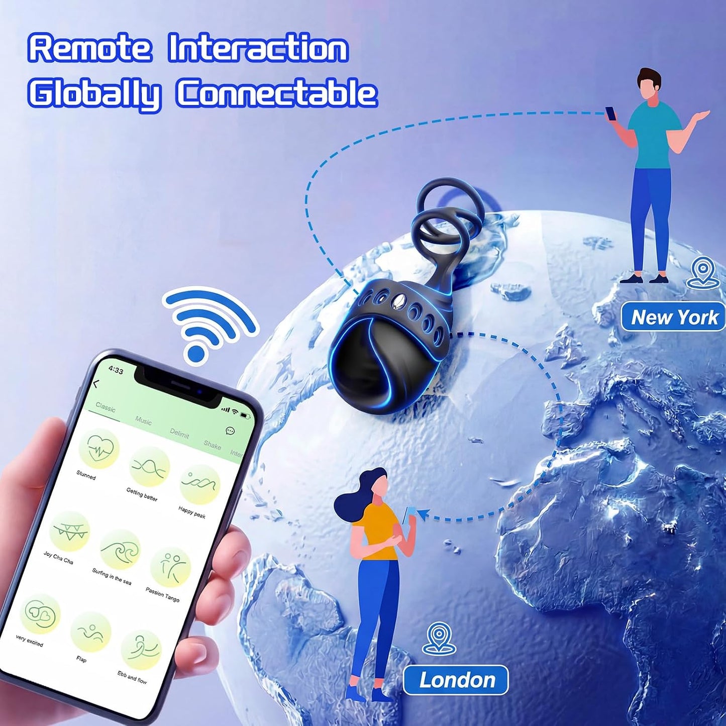 Semi-open glans vibrator for focused external stimulation