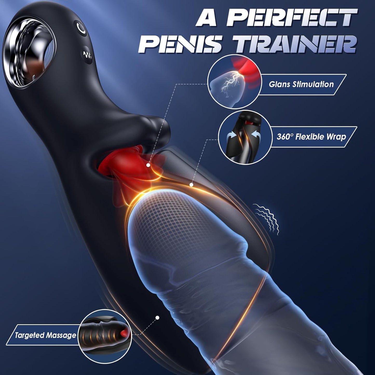 Male Sex Toys for Men Tongue Vibrator - EINSEO Male Masturbator AI Smart APP Control Pocket Pussy Stroker with 10 Licking & Vibrating Modes Penis Vibrator, Handheld Blowjob Adult Toys Massage Oils