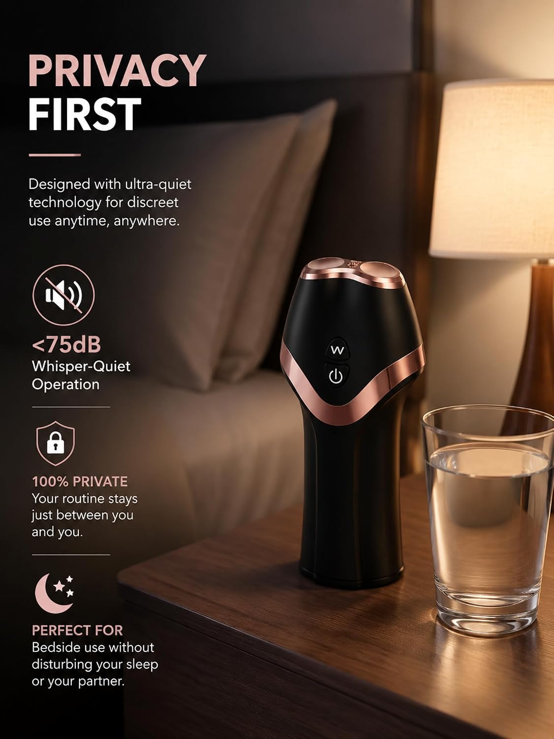 12-Mode Rechargeable Male Vibration Trainer with Flexible TPE Sleeve