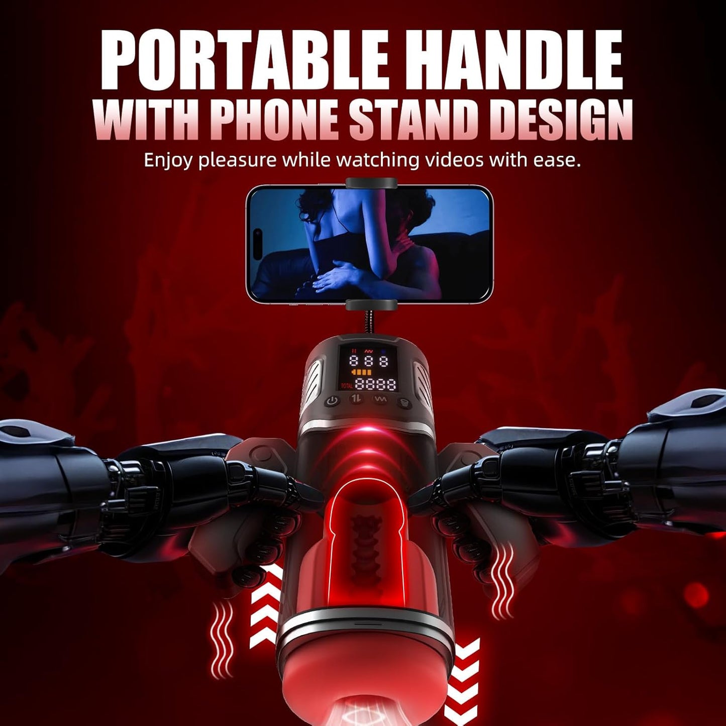 Male Masturbator Male Sex Toys - 5 in 1 Sex Toys for Men with 7 Vibrating & 7 Thrusting & 7 Sucking Modes, Penis Pump with LCD Disdaly, Adult Toys Sex Machine with Phone Holder mini Pocket Pussy