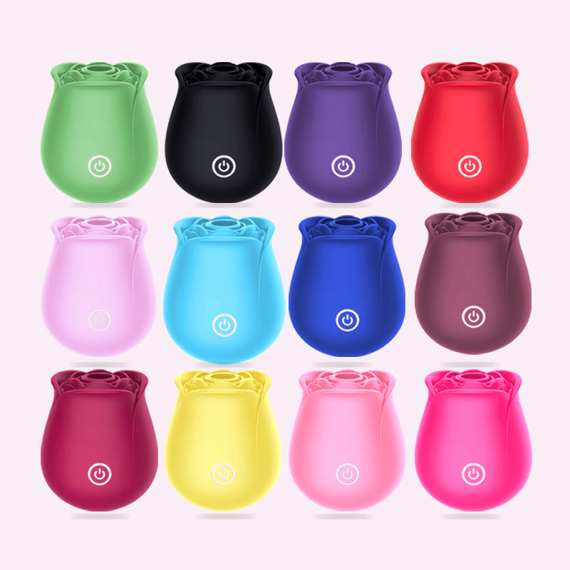Gypsy Rose Toy Red Rose Petal Shaped Suction Sucking Bud Clit Vibrator ...