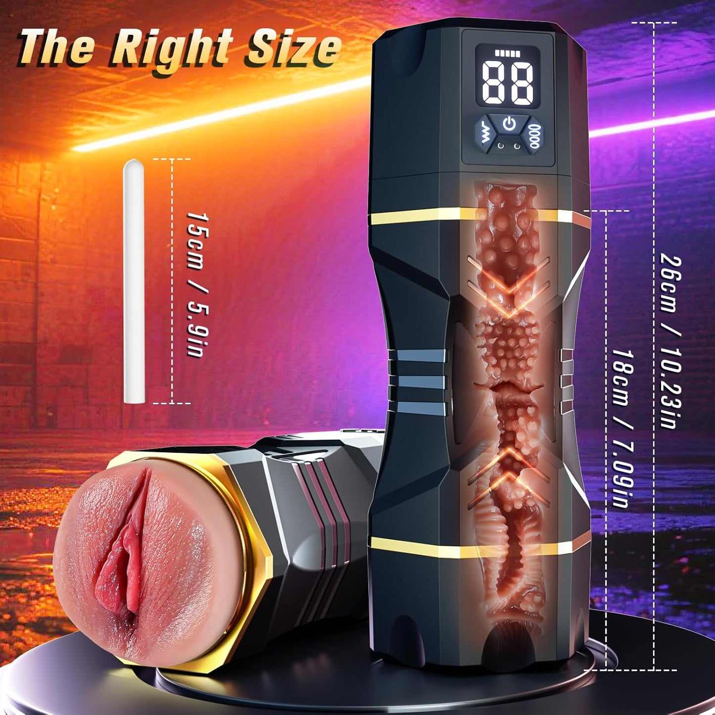 Male Masturbator Sex Toys for Men - Vibrating Pocket Pussy with 5 Sucking Blowjob Modes, 9 Vibration Modes Penis Pump Adult Sex Toy, 3D Realistic Texture Vaginal, Soft Sleeve Couple Sex Toys & Game