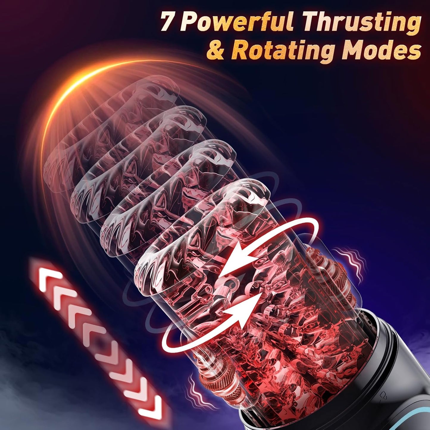Male Masturbator Penis Pump - AI-Powered Pocket Pussy Male Sex Toys for Men with 7 Thrusting Rotating Sucking Licking Modes,Waterproof Sex Toys - Pumps & Enlargers with LCD APP Control