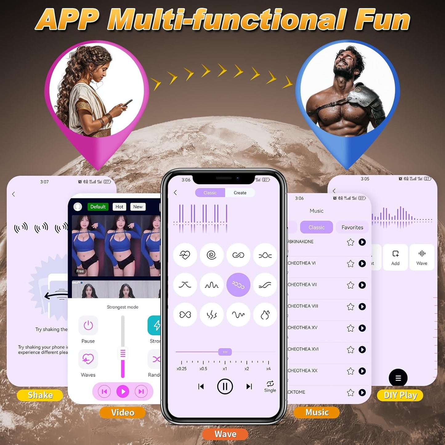 Male Sex Toy Penis Vibrator - Male Masturbator Adult Toys for Men Penis Trainer with 10 Vibrating & 360° Swing Glans Training, APP Control Mens Vibrator with Cock Ring Adult Sex Toys Games