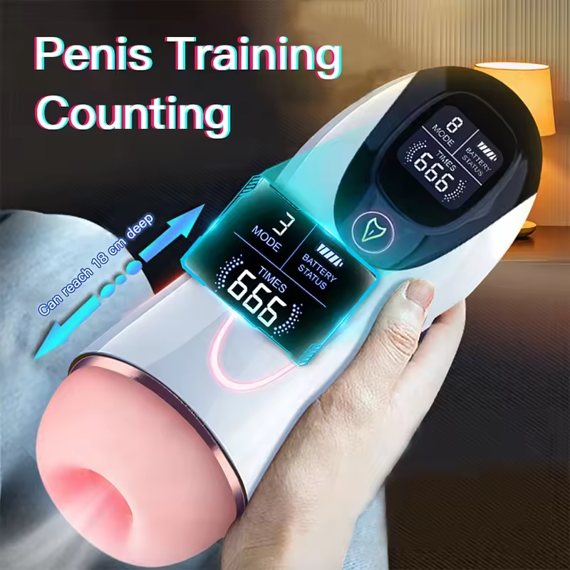 FOX M30 Automatic Male Masturbator Cup Sucking Vibration Real Vagina Pocket Pussy Penis Oral Sex Machine Toys For Man