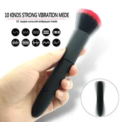 Makeup Brush  Bullet Vibrator For Woman, Rechargeable Clitoris Stimulator