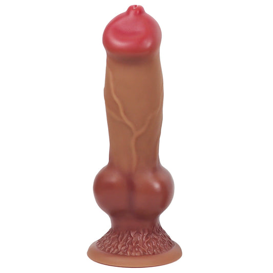 Dog Knot Dildo Silicone Thick Wolf Suction Cup Anal Training, Fantasy Canine Animal Big Anal Plug Penis, Prostate Massage, Female Male Sex Toy