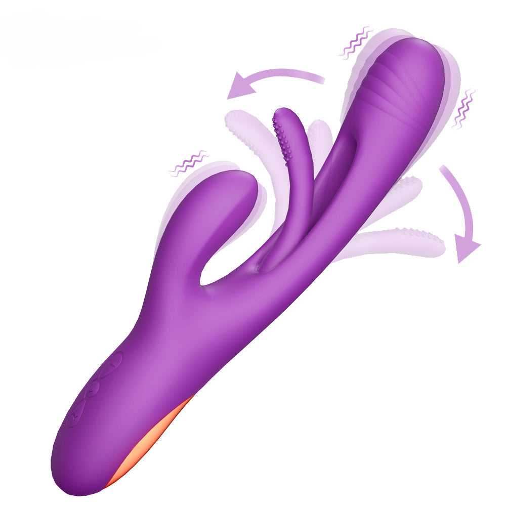 Bora - Rabbit Tapping G-Spot Av Wand Vibrator Sex Toy For Women