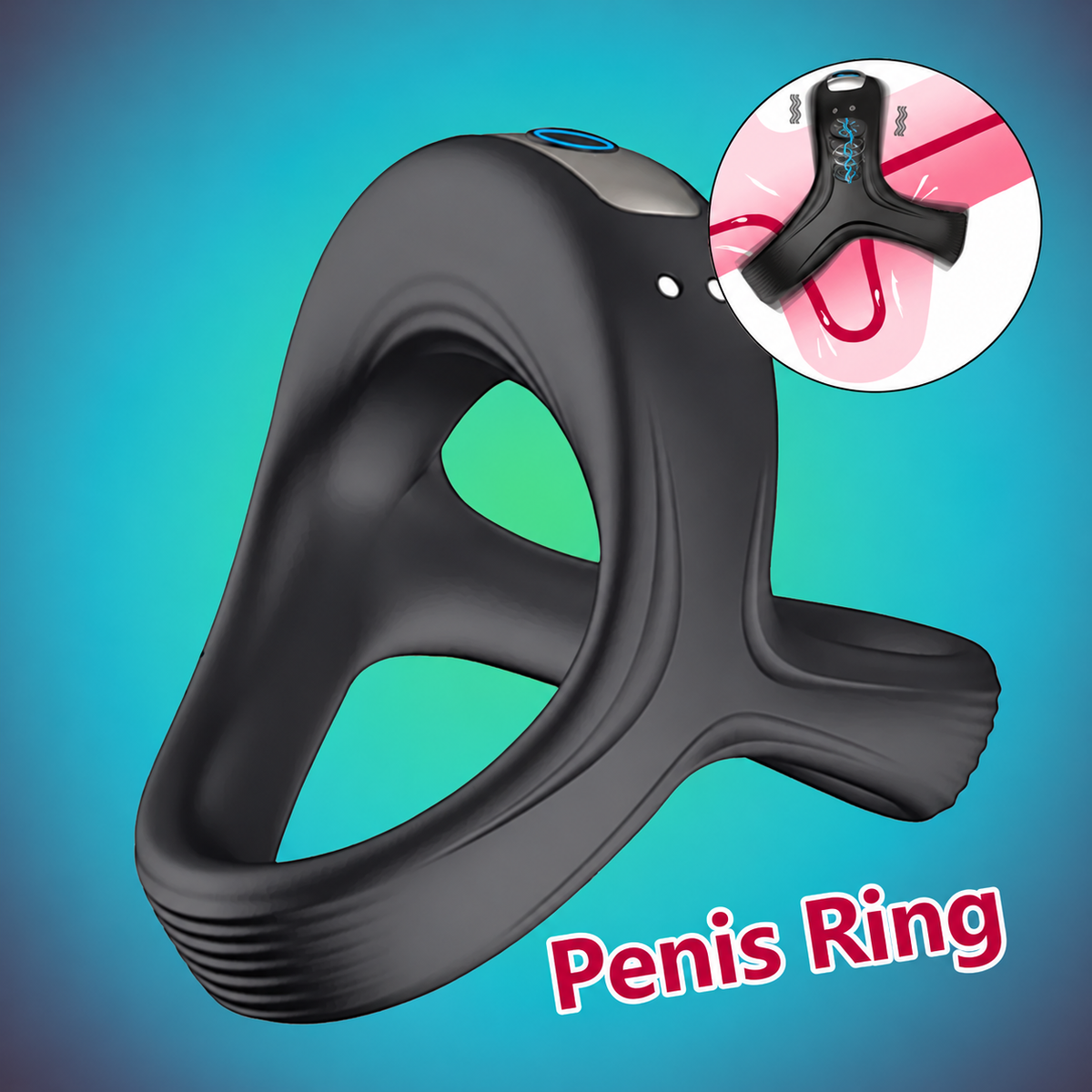 Vibrator Cockring Penis Cock Ring for Man Delay Ejaculation