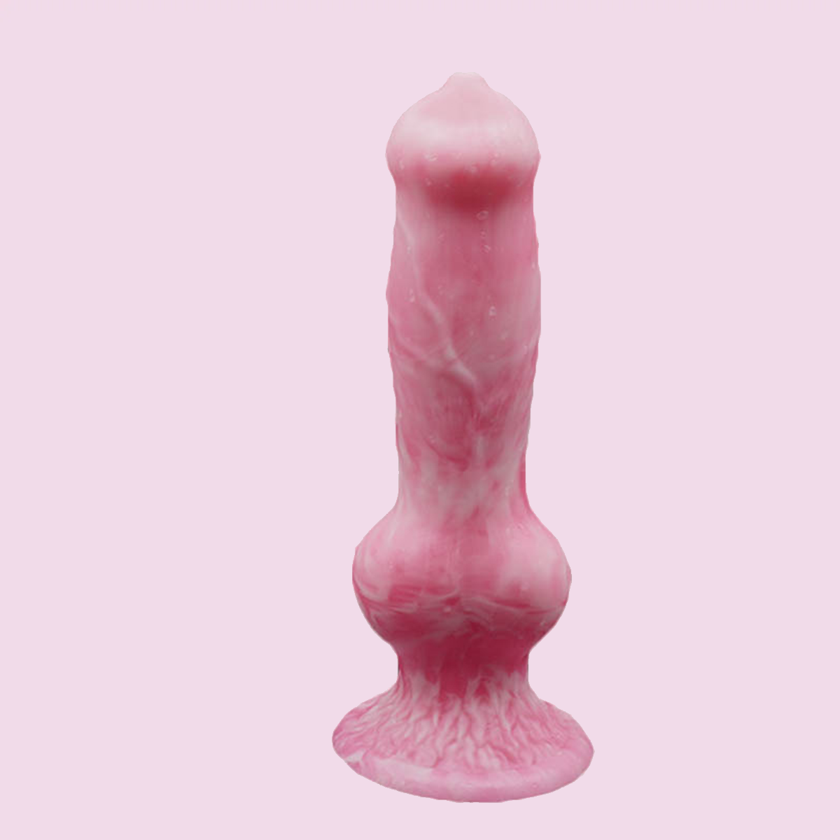 Knot Dog knotted Dildo Fantasy Monster Wolf Dildo with Suction Cup, Animal Giant Penis Anal Butt Training Stretcher Plug for Women Men