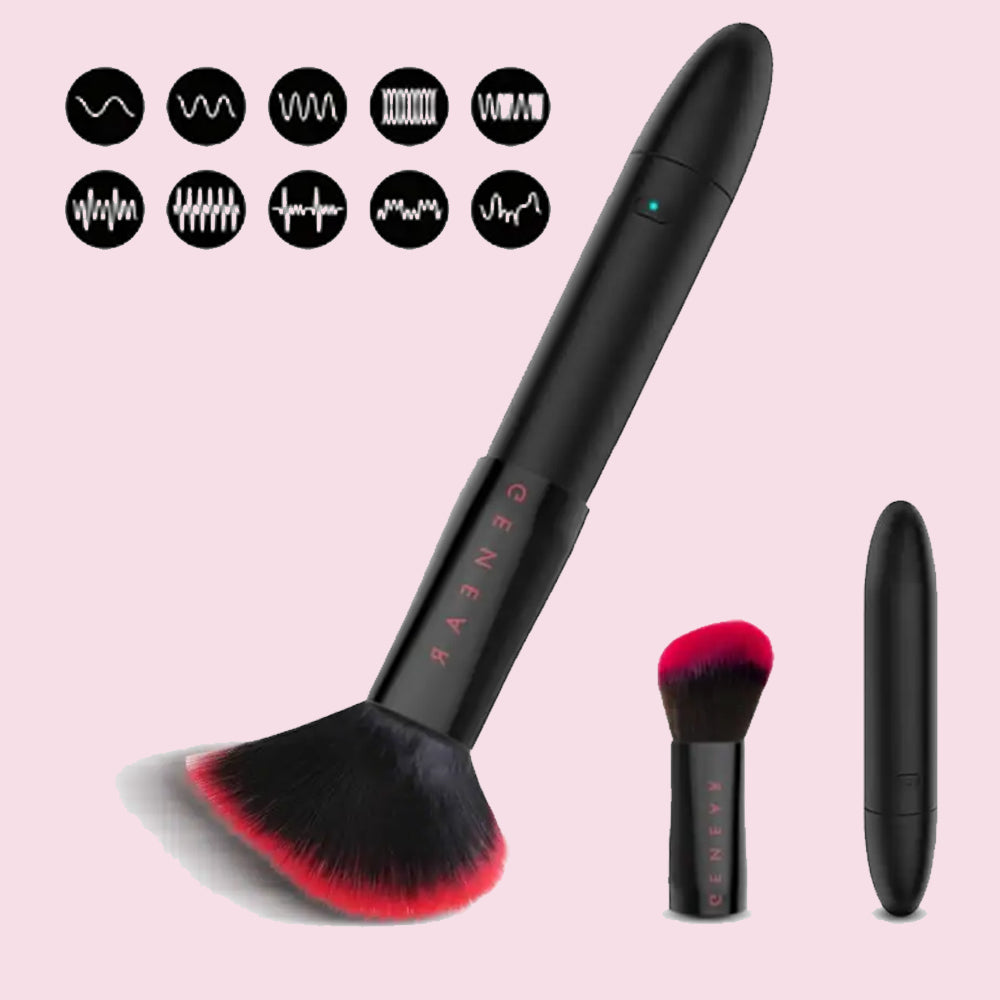 Makeup Brush  Bullet Vibrator For Woman, Rechargeable Clitoris Stimulator