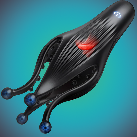 Male Sex Toy Penis Vibrator - EINSEO Male Masturbator Sex Toys for Men Stroker with 10 Licking & Vibrating for Glans Nipple 360° Wrapped Stimulation, Tentacle Vibrator Adult Toy S&M Floggers