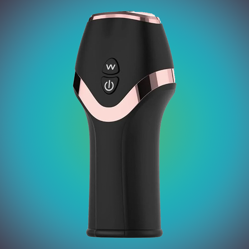 12-Mode Rechargeable Male Vibration Trainer with Flexible TPE Sleeve