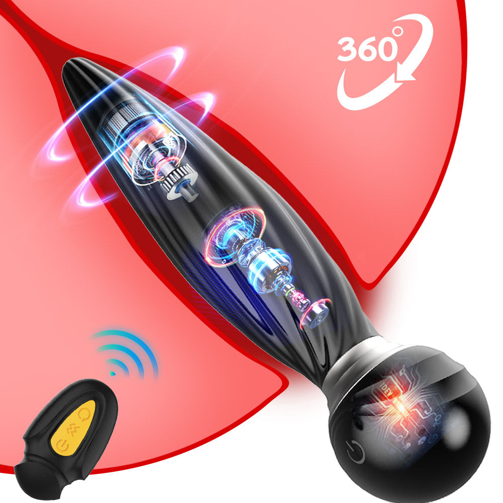 360° Rotate Electric Anal Plug Prostate Massager Sex Toys for Couple