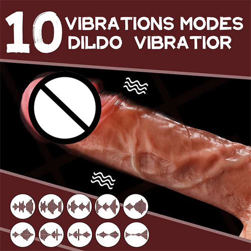 Big Daddy Big Daddy 9 Vibration 3 Thrusting Swing Heat Realistic Vibrator Dildo Blowjob Machine 8.4 Inch with Suction Cup