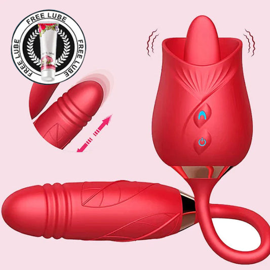 Rose Toy, Rose Vibrator Simulator With Tongue