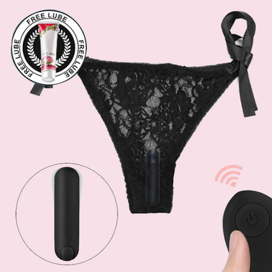 Black Vibrating Underwear Wireless Control