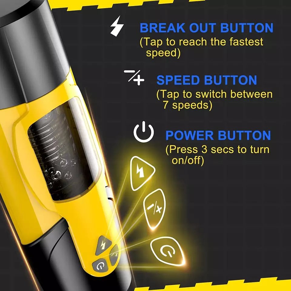 Rotating Bumblebee Electric Male Stroker - Gawk 3000 