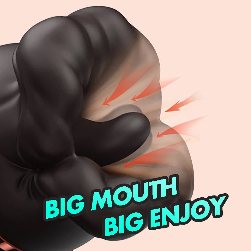 BOBOTONGUE - Big Mouth Big Enjoy Tongue Shaped Licking Suction Stimulator